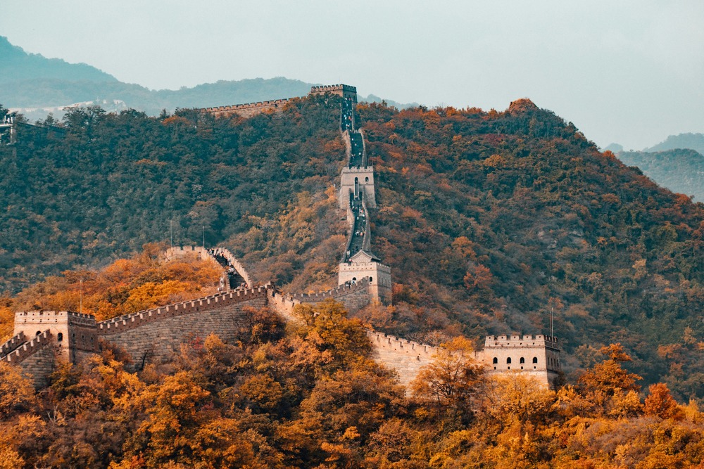vista de la muralla china
